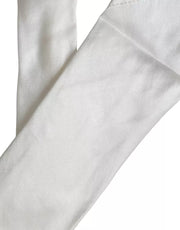 White 100% Silk Adjustable Necktie Men Bowtie Dolce & Gabbana