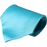 Light Blue Satin Silk Wide Adjustable Men Tie Dolce & Gabbana