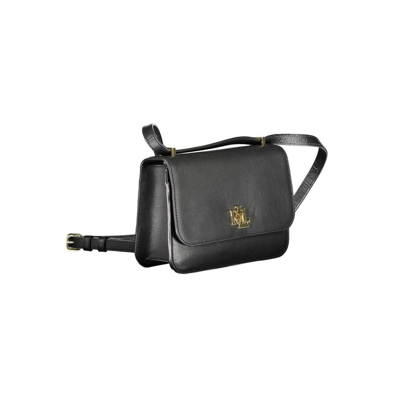 Black Leather Handbag Ralph Lauren