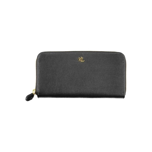 Black Leather Wallet Ralph Lauren