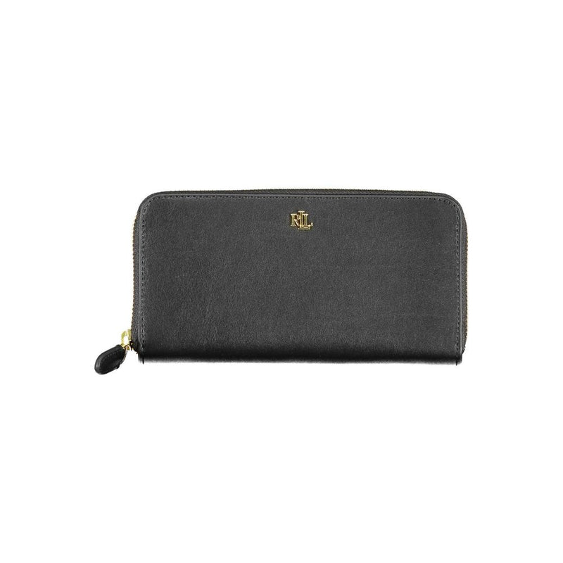 Black Leather Wallet Ralph Lauren