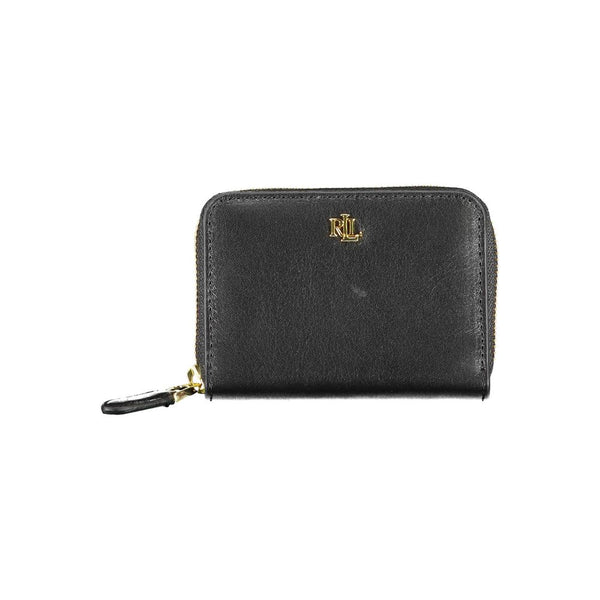 Black Leather Wallet Ralph Lauren