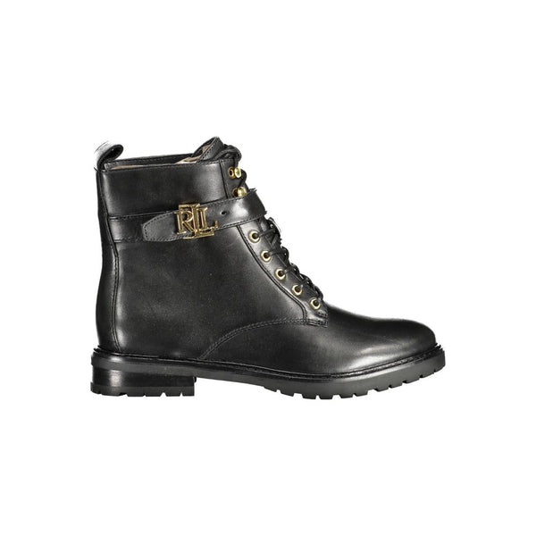 Black Polyester Boot Ralph Lauren