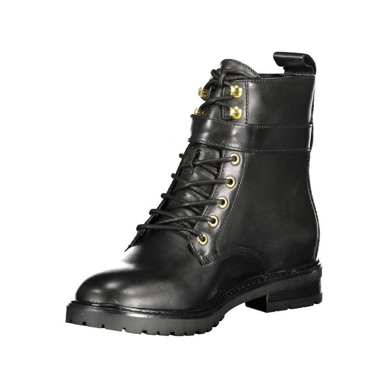 Black Polyester Boot Ralph Lauren