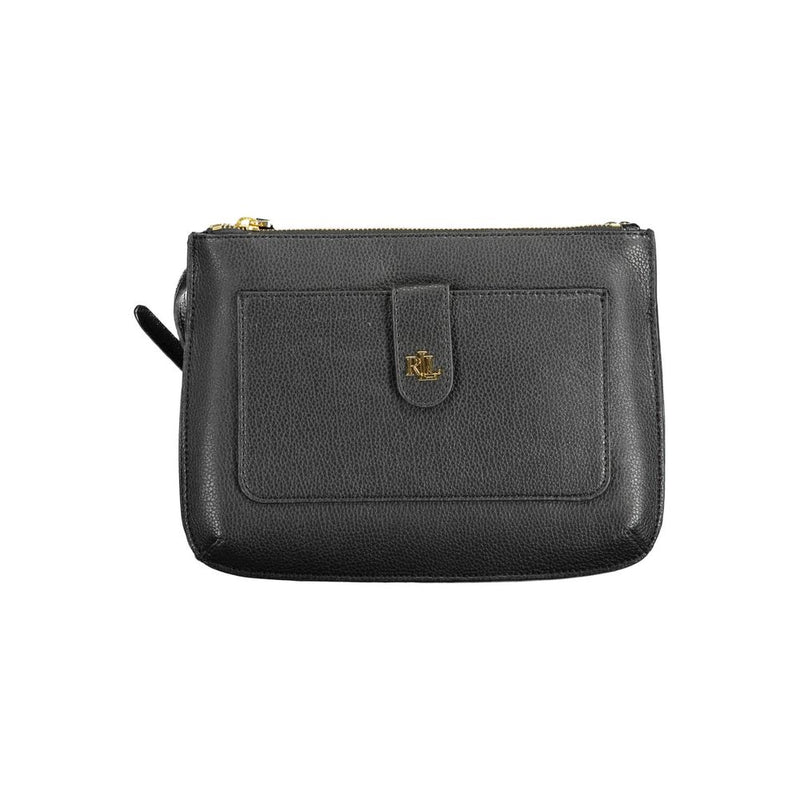 Black Leather Handbag Ralph Lauren