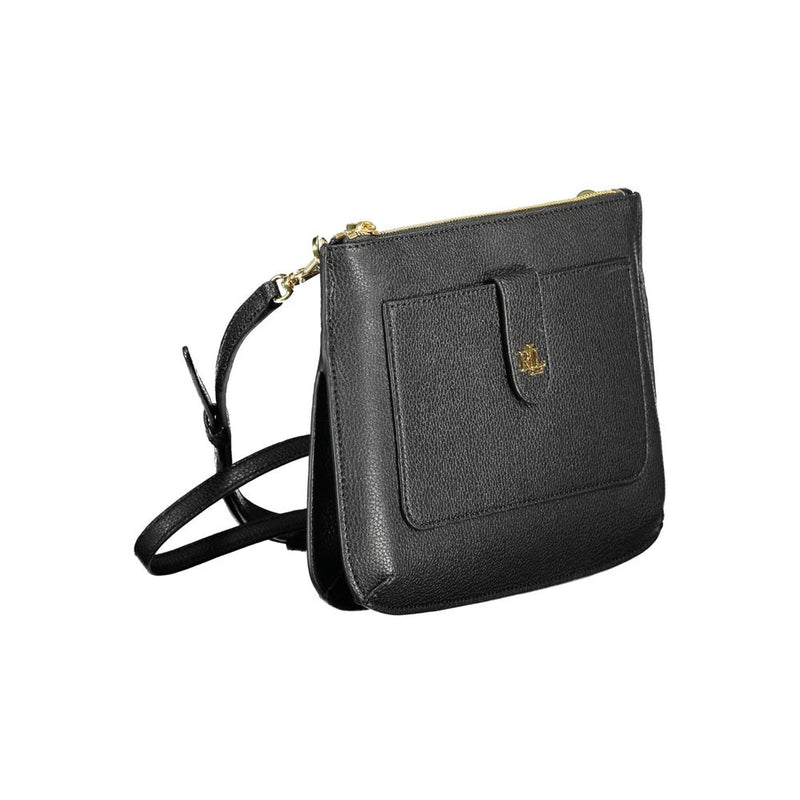 Black Leather Handbag Ralph Lauren