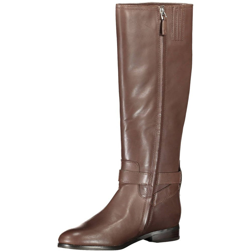 Brown Leather Boot Ralph Lauren