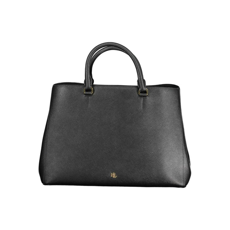 Black Leather Handbag Ralph Lauren