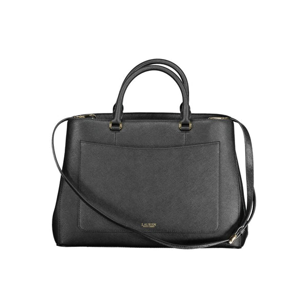 Black Leather Handbag Ralph Lauren