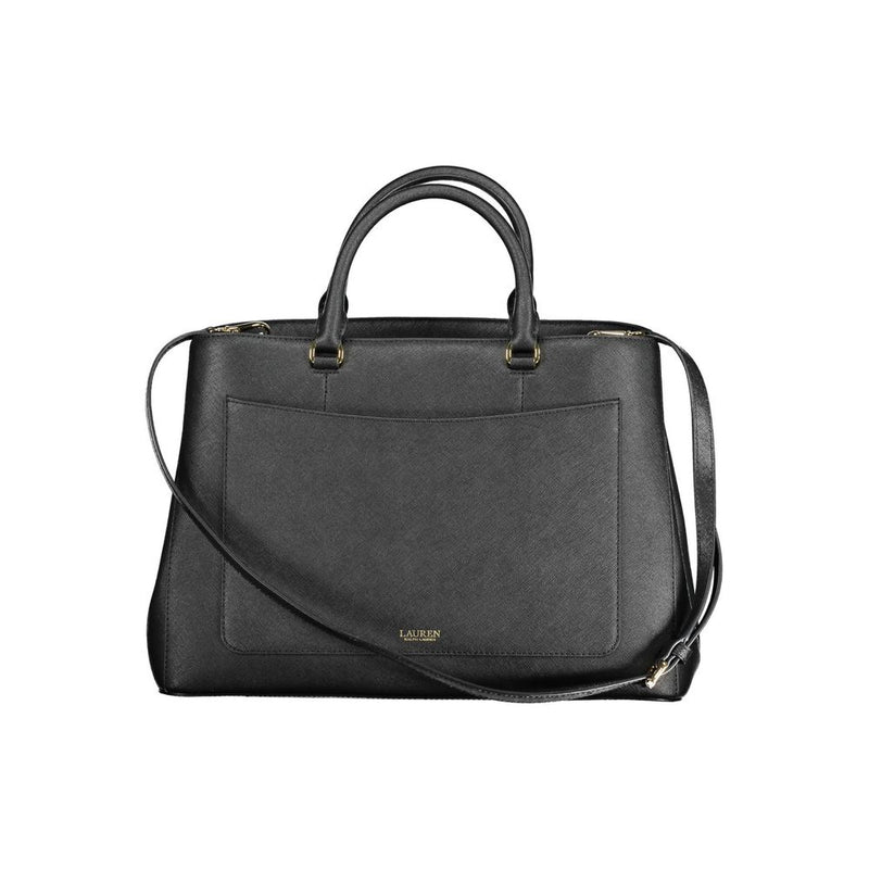 Black Leather Handbag Ralph Lauren