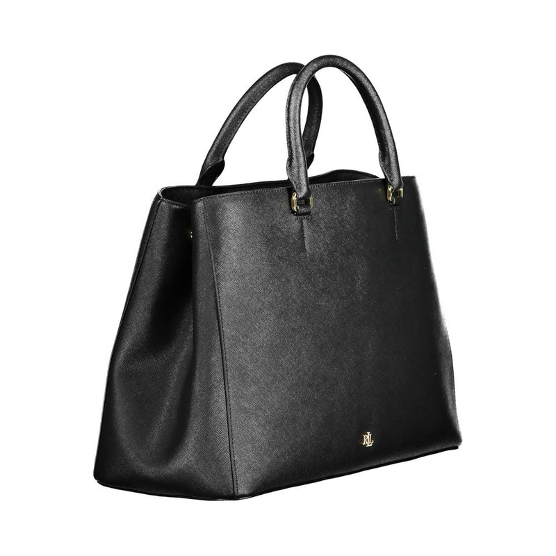 Black Leather Handbag Ralph Lauren