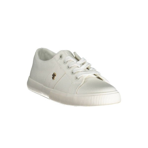 White Cotton Sneaker Ralph Lauren