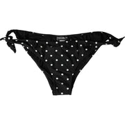 Black Polka Dot Swimwear Beachwear Bottom Bikini Dolce & Gabbana