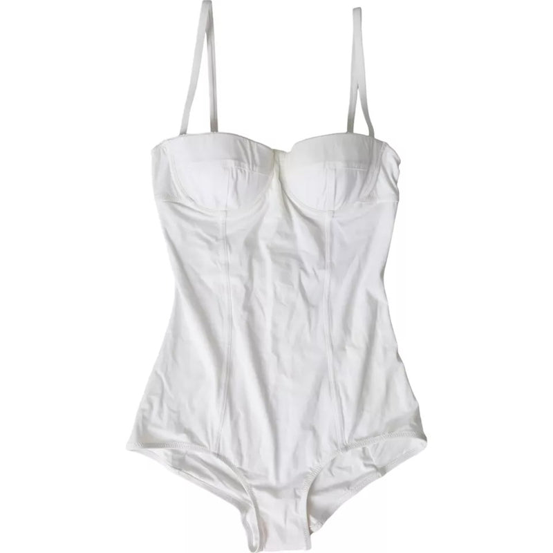 White Swimsuit One Piece Women Beachwear Bikini Dolce & Gabbana