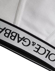 White Cotton Stretch Branded Logo Underwear Dolce & Gabbana