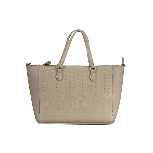 Beige Polyethylene Handbag Valentino Bags