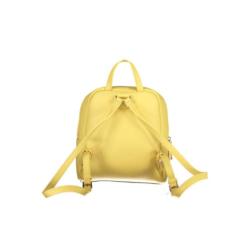 Yellow Polyethylene Backpack Valentino Bags