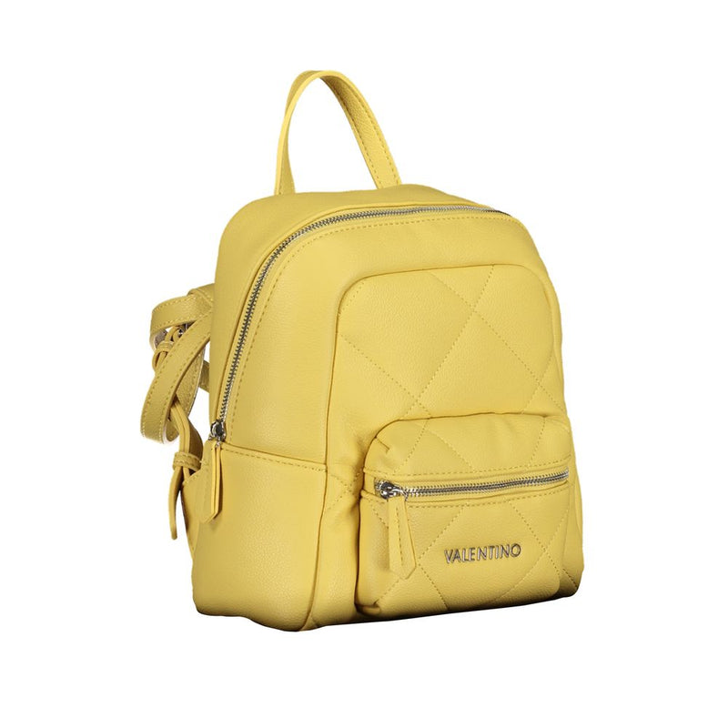 Yellow Polyethylene Backpack Valentino Bags