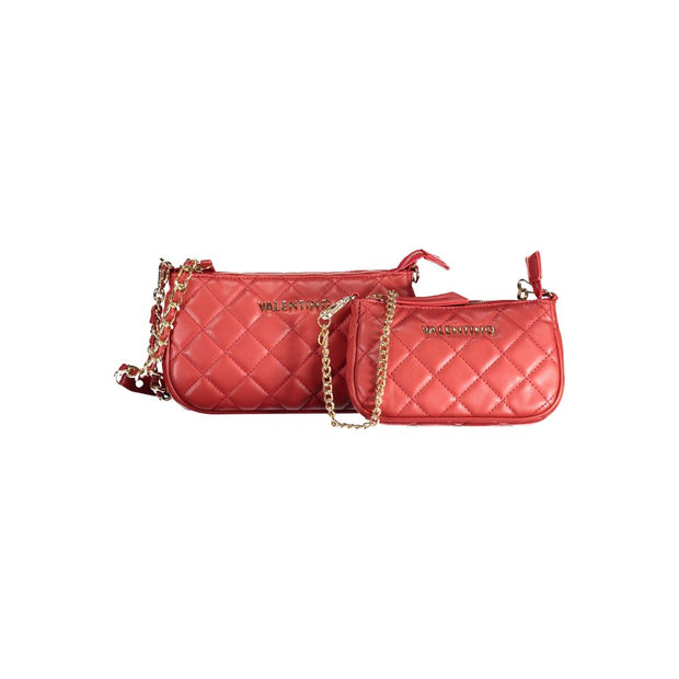 Red Polyethylene Handbag Valentino Bags