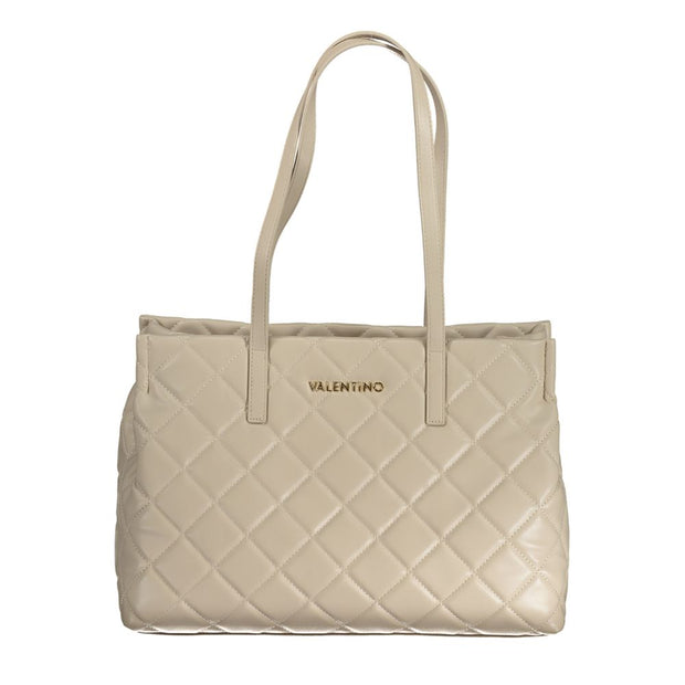 Beige Polyethylene Handbag Valentino Bags