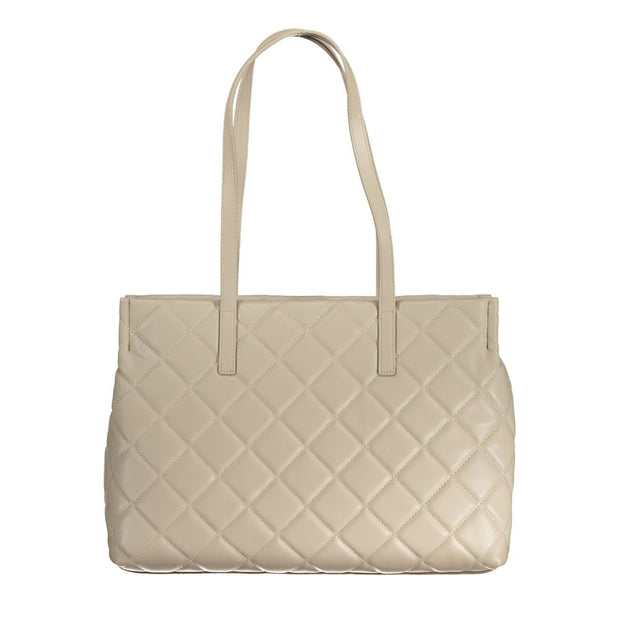 Beige Polyethylene Handbag Valentino Bags