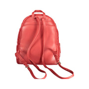 Red Polyethylene Backpack Valentino Bags