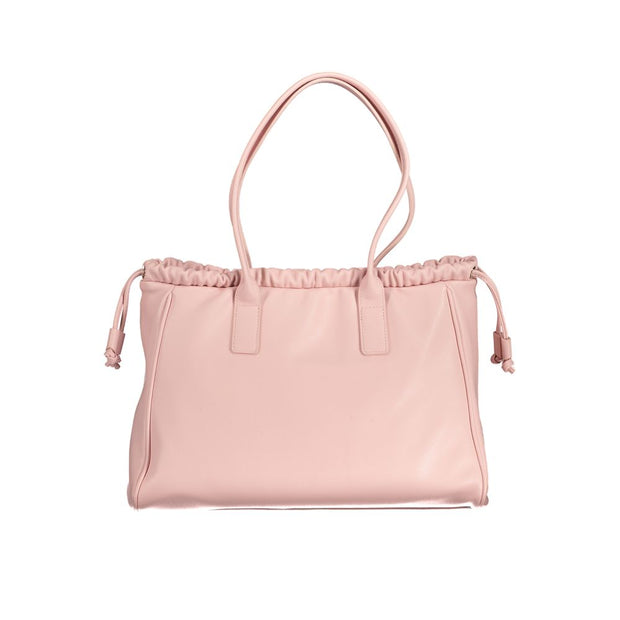 Pink Polyethylene Handbag Valentino Bags