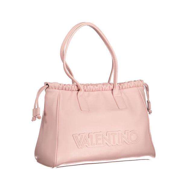 Pink Polyethylene Handbag Valentino Bags