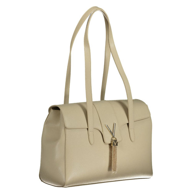 Beige Polyethylene Handbag Valentino Bags