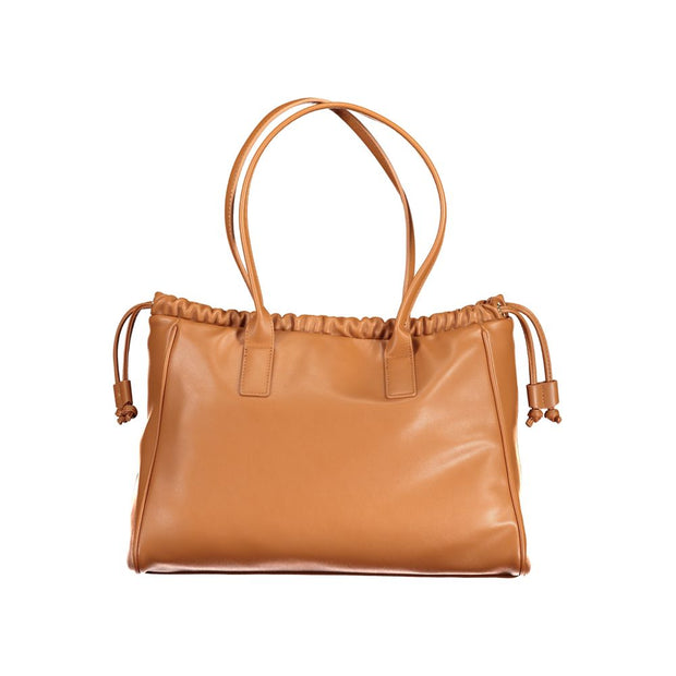 Brown Polyethylene Handbag Valentino Bags