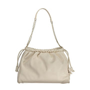 Beige Polyethylene Handbag Valentino Bags