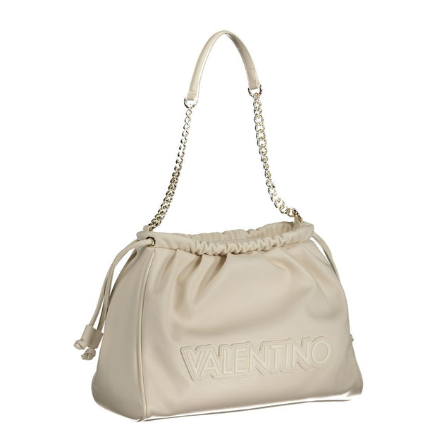 Beige Polyethylene Handbag Valentino Bags