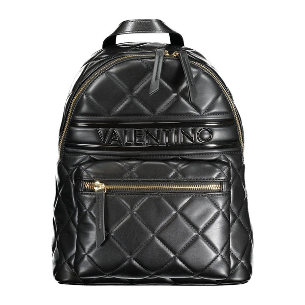 Black Polyethylene Backpack Valentino Bags