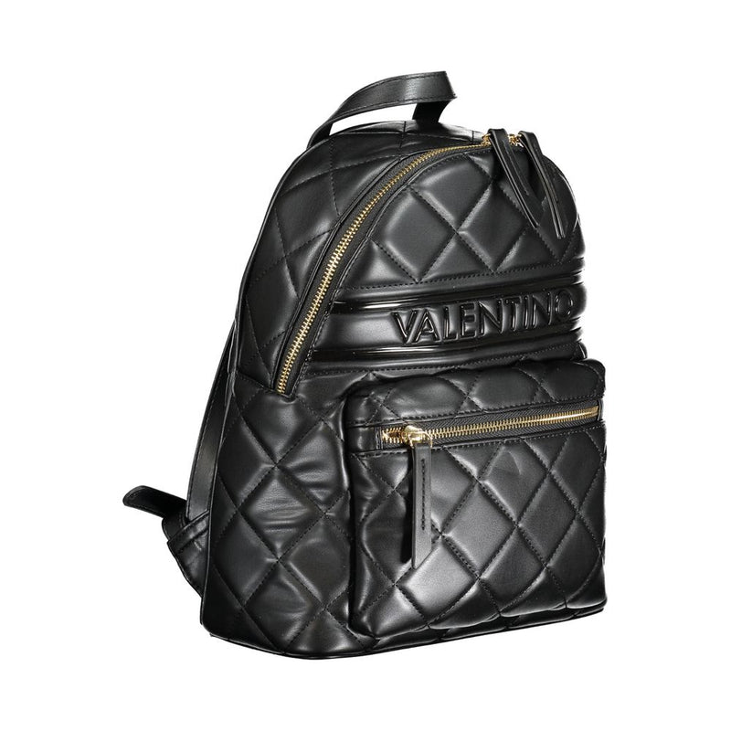 Black Polyethylene Backpack Valentino Bags