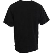 Black Graphic Print Cotton Crew Neck T-shirt Dolce & Gabbana