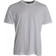 White Cotton Round Neck Short Sleeves T-shirt Dolce & Gabbana