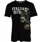 Black Camouflage Cotton Short Sleeve T-shirt Dolce & Gabbana