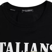 Black Camouflage Cotton Short Sleeve T-shirt Dolce & Gabbana