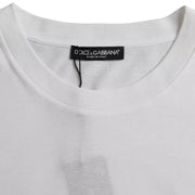 White Cotton Round Neck Short Sleeve T-shirt Dolce & Gabbana