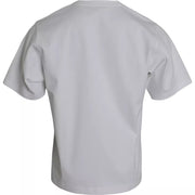 White Cotton Round Neck Short Sleeve T-shirt Dolce & Gabbana