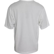 White Logo Round Neck Short Sleeves T-shirt Dolce & Gabbana