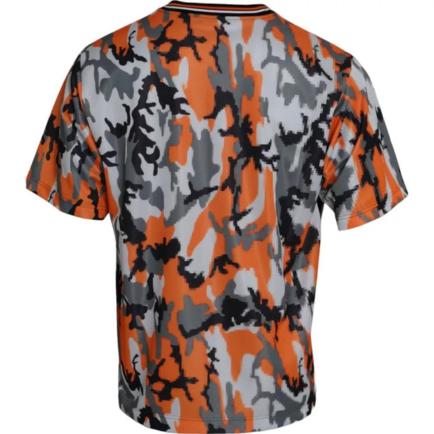 Multicolor Camouflage Cotton Crew Neck Men T-shirt Dolce & Gabbana