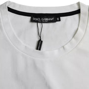 White Red Lips Print Cotton Men T-shirt Dolce & Gabbana