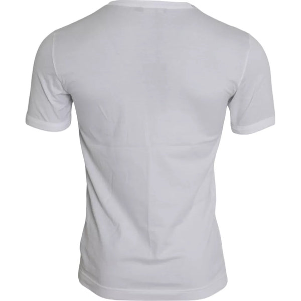 White King Of Love Round Neck Short Sleeves T-shirt Dolce & Gabbana