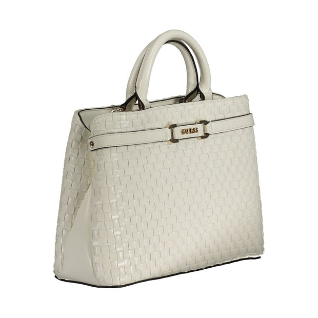 White Polyethylene Handbag Guess Jeans