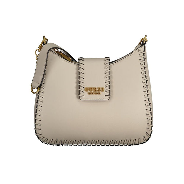 Beige Polyethylene Handbag Guess Jeans