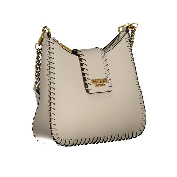 Beige Polyethylene Handbag Guess Jeans