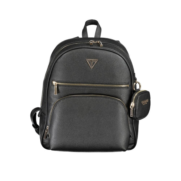 Black Polyethylene Backpack Guess Jeans