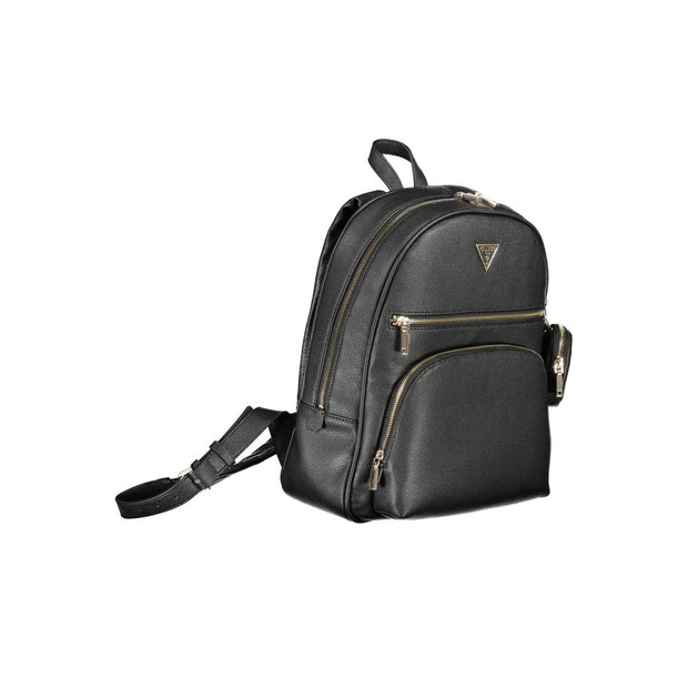 Black Polyethylene Backpack Guess Jeans