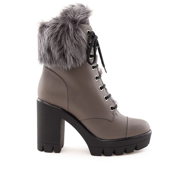 Gray Eco Leather Boot Giuseppe Zanotti